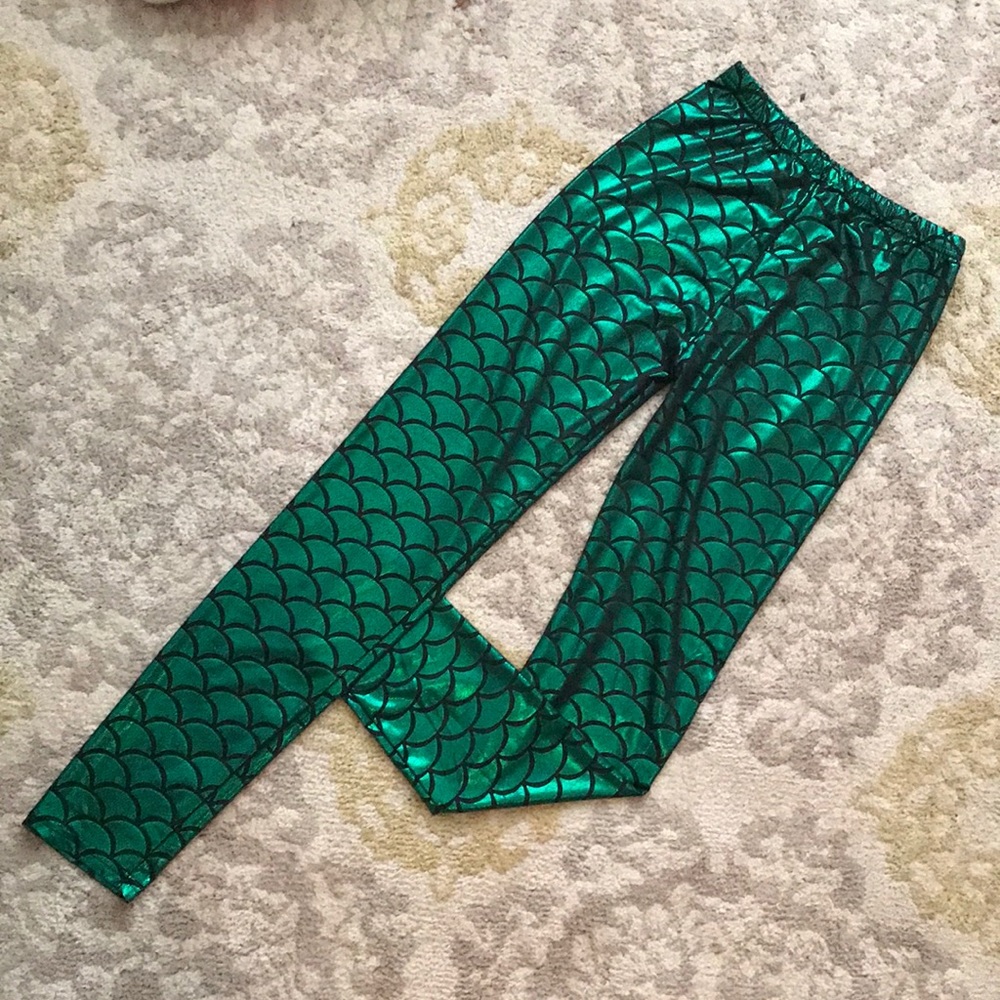 Green Mermaid leggings
